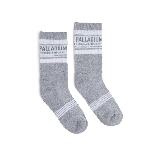 PALLADIUM STRIPE SOCKS - SILVER GREY