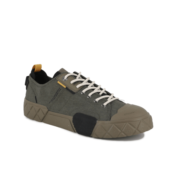 Palladium Ace City Shell Low-Top Sneaker in Olive Night Green - Front View