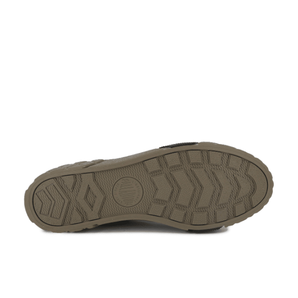 Palladium Ace City Shell Sneaker - Rubber Outsole Detail, Olive Night Green
