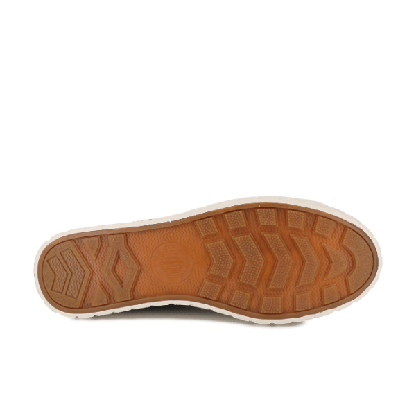 Palladium Palla Ace Washed Canvas Sneaker in Olive Night - Diamond-Pattern Rubber Outsole Detail