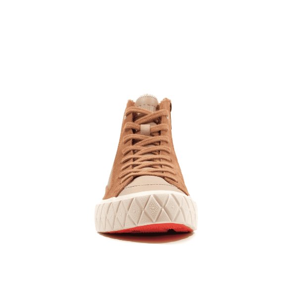 PALLA ACE CHUKKA SUEDE - Brown / Firecracker