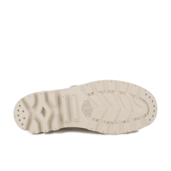 Palladium Pampa Mary-Jane Washed flat in Pilat – outsole view showing durable lug sole tread pattern