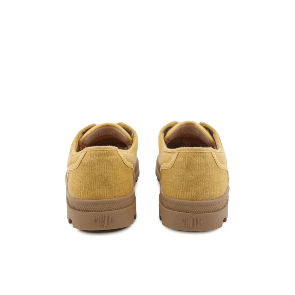 Palladium Dunelite Moc Cushion Ochre sneakers - rear view of pair showing heel design and DUNELITE EVA sole