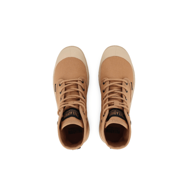 Palladium Pampa Hi HTG Supply Woodlin Boots - Top View of Men's Canvas High-Top Pair