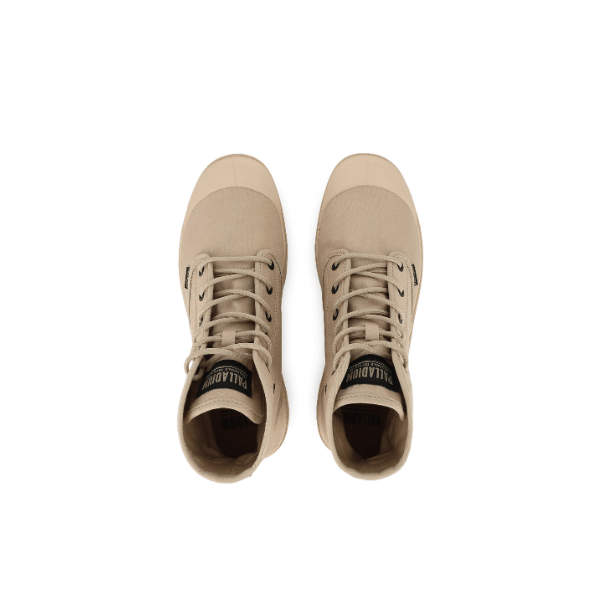 Palladium Pampa Hi HTG Supply Mojave Desert Boots - Top View of Men's Canvas High-Top Pair
