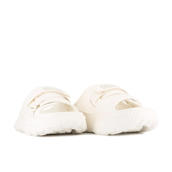 Palladium Offbound Slide Cream - pair of slides with adjustable straps and platform outsole
