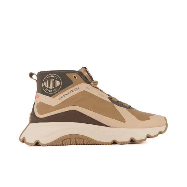 Palladium Thunder Mid Brown | Men's Mid-Top Nylon Sneaker South Africa