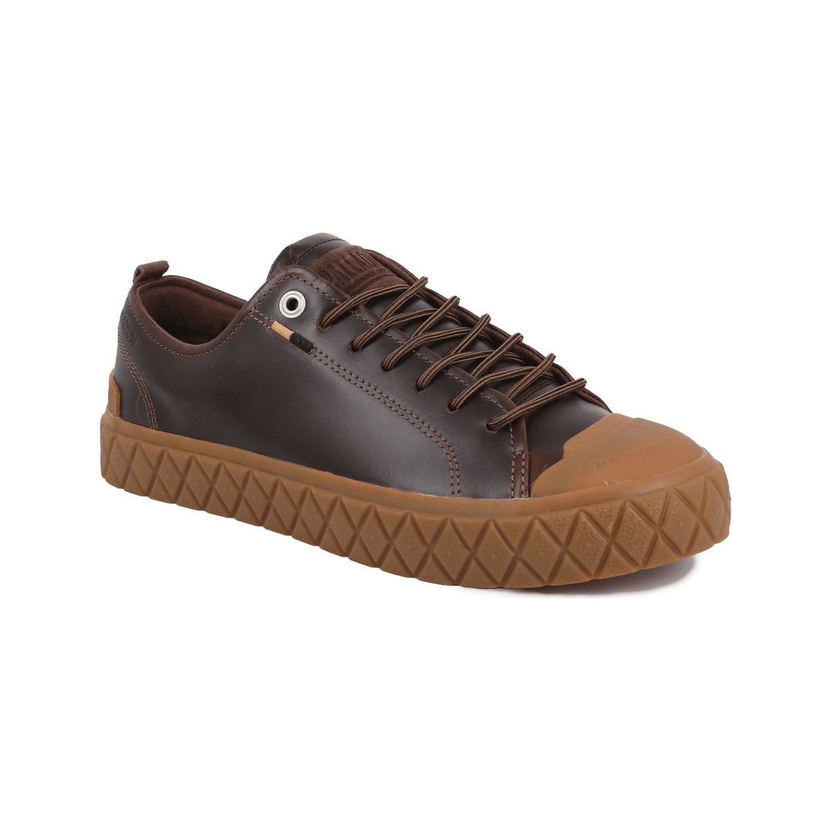 Palladium Palla Ace Lo Leather Low-Top Sneaker - Burnt Brown – photo 2 of 6
