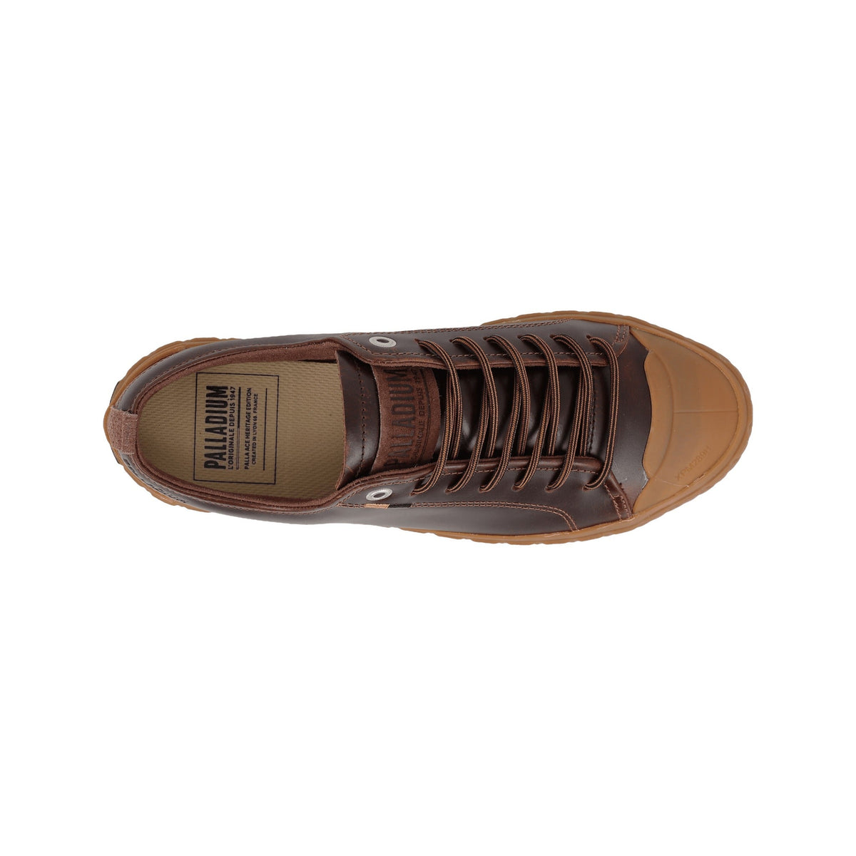 Palladium Palla Ace Lo Leather Low-Top Sneaker - Burnt Brown – photo 5 of 6