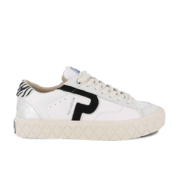 Ace Lo Mix Leather - Star White / Zebra