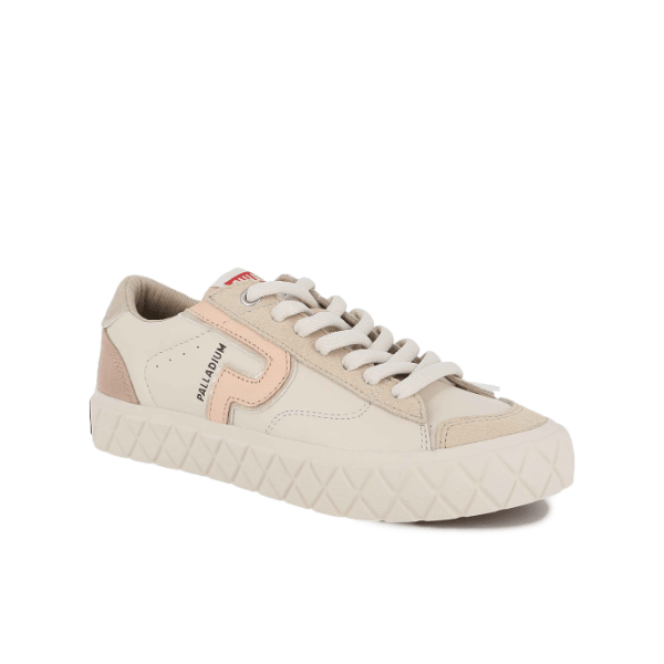 Ace Lo Mix Leather - White Cape Grey