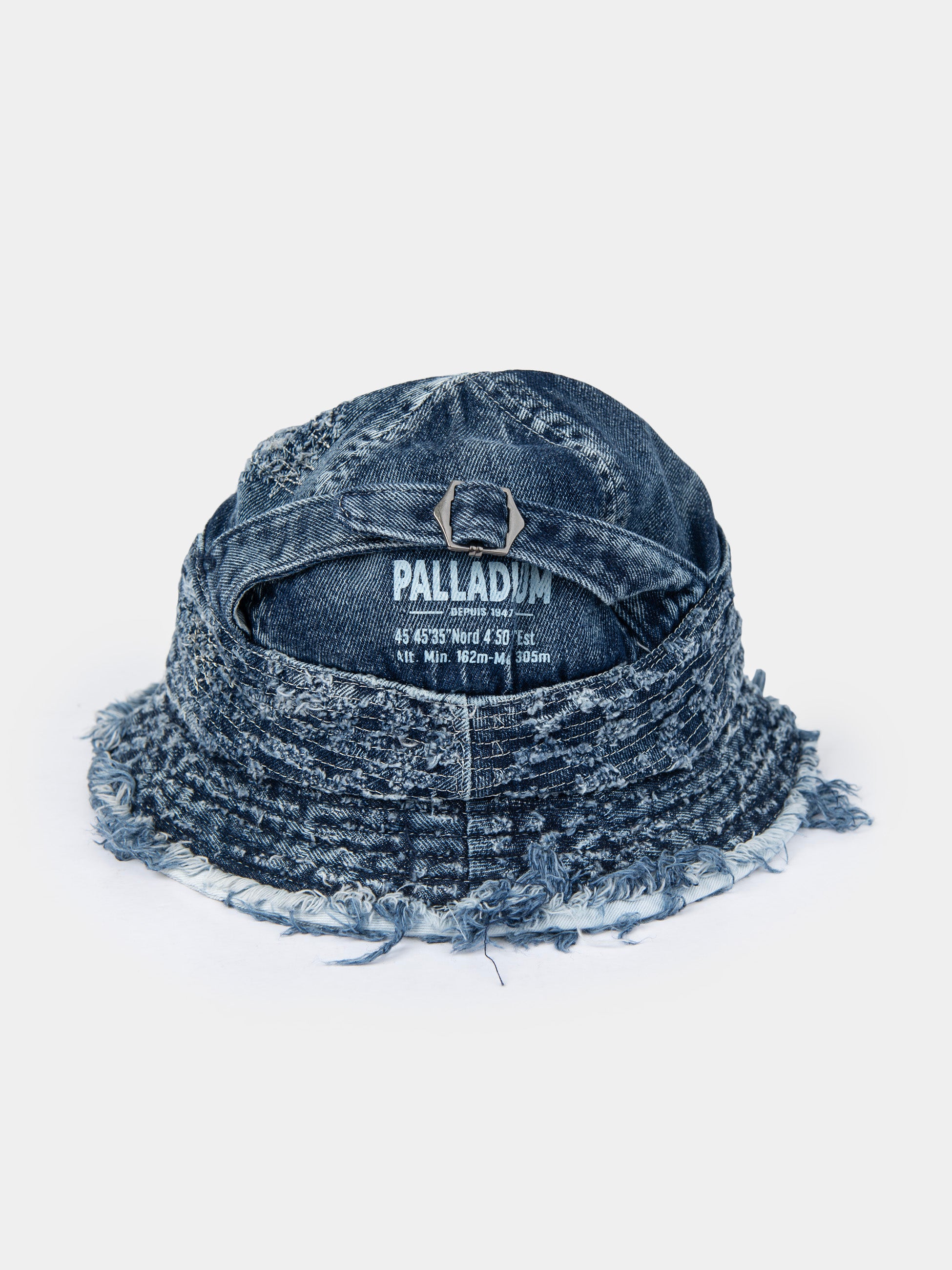 FRAYED BUCKET HAT - Navy