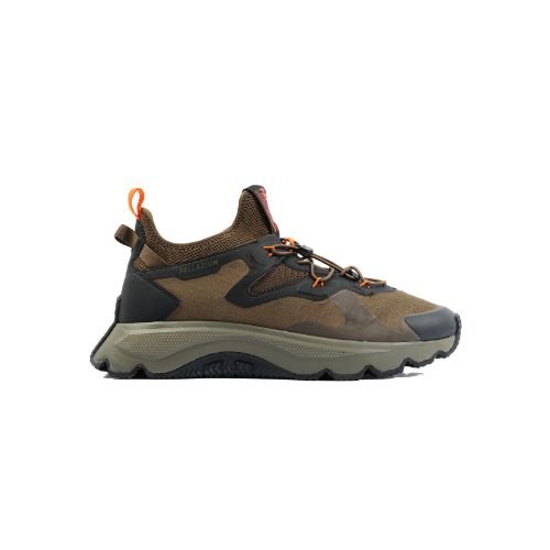 Thunder Lo utility sneaker in Olive Night, side profile view