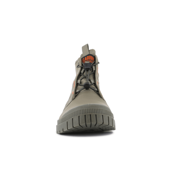 Palladium SP20 Travel Hi boot in Dusky Green - front view