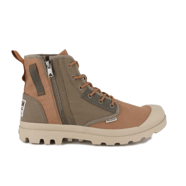 PAMPA DETROIT ZIP SU - Dusky Green / Deer Brown