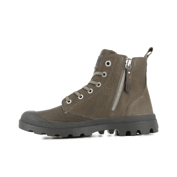 Pampa Zip Leather Ess - Dusky Green