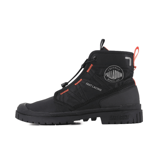 Palladium SP20 Travel Hi boot in Black - opposite side view