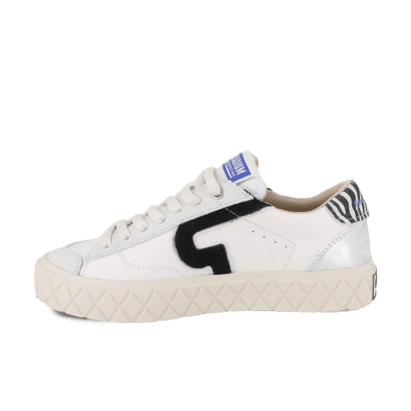 Ace Lo Mix Leather - Star White / Zebra