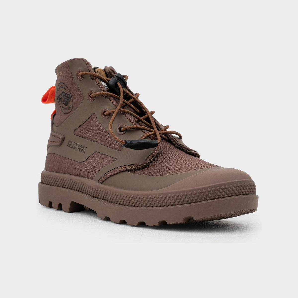 Palladium Pampa Kids Nylon Hi-Top Boot - Brown (Kids') – photo 2 of 5